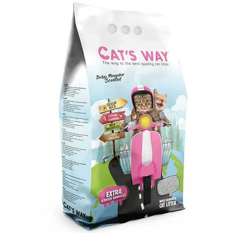 Arenas para Gatos Arena Sanitaria Cats Way Olor Talco Para Bebes 15 3Kg