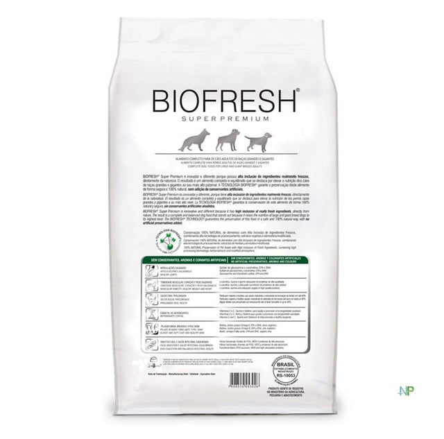 Biofresh Perros Adultos Razas Grandes Y Gigantes 15Kg