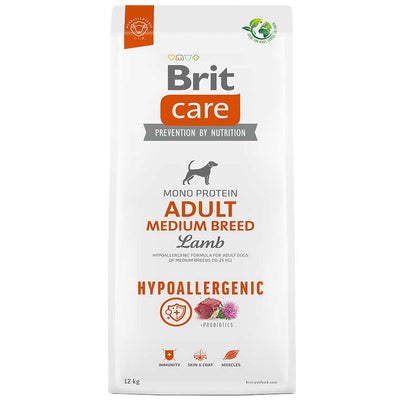 Brit Care Adult Medium Breed Lamb Hypoallergenic 12kg