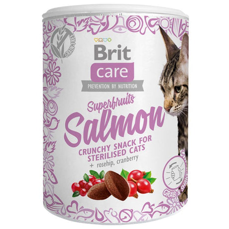 Brit Care Cat Snack Superfruits Salmon 100Gr