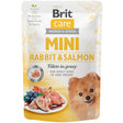  Brit Care Pouch Mini Rabbit Salmon Fillets In Gravy 85 Grs