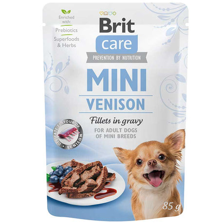 Brit Care Pouch Mini Venison Fillets In Gravy 85 Grs