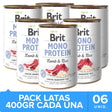  Brit Care Mono Protein Cordero Y Arroz Pack 6 Unidades