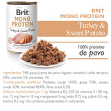 Brit Care Mono Protein Pavo Y Papa Dulce 400Gr