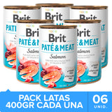 Brit Care Pate Meat Salmon Pack 6 Unidades
