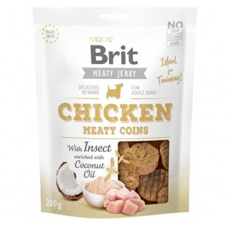 Alimento para Perros Brit Dog Meaty Jerky Chicken Insect 200Gr