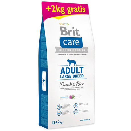 Brit Care Adult Large Lamb Rice 12Kg 2Kg Gratis