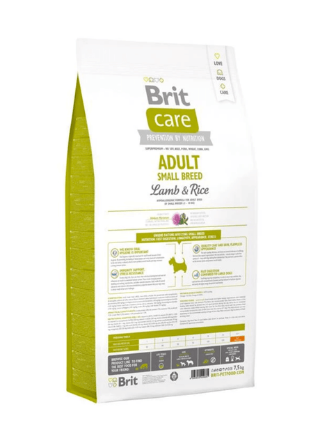 Brit Care Adult Small Breed Lamb Rice 1Kg