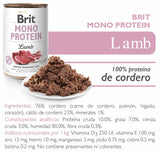 Brit Care Mono Protein Cordero Pack 6 Unidades