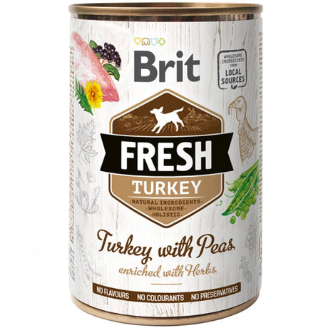 Brit Fresh Perros Con Pavo Y Guisantes 400Gr