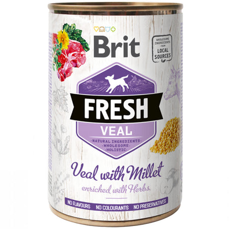 Alimento para Perros Brit Fresh Perros Con Vacuno Y Mijo 400Gr