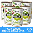 Brit Fresh Perros Duck With Millet 400Gr Pack 6 Unidades