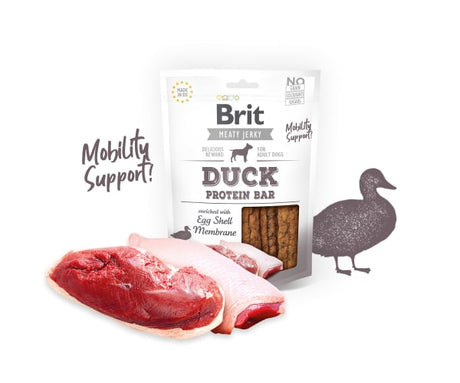 Alimento para Perros Brit Meaty Jerky Duck Protein Bar Para Perros Sabor Pato 80Gr