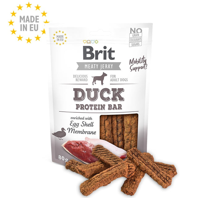  Brit Meaty Jerky Duck Protein Bar Para Perros Sabor Pato 80Gr