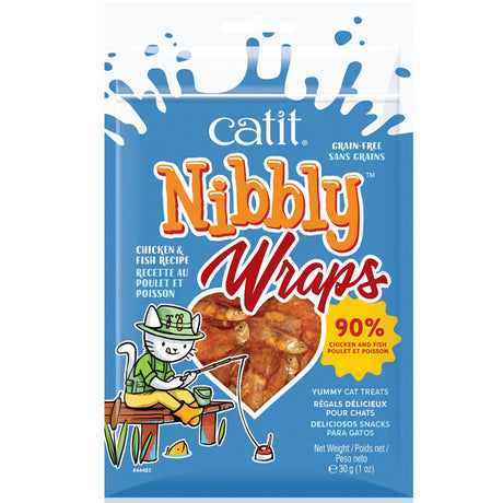 Cat It Nibbly Wraps Pollo Y Pescado 30Gr