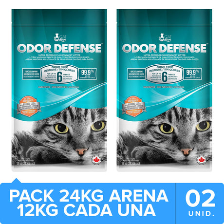 Arenas para Gatos Cat Love Odor Defense Pack 24Kg