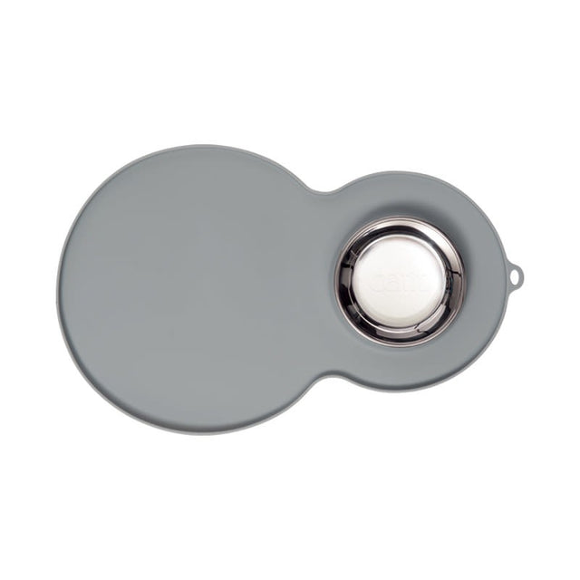 Cat It Alfombra Protectora Para Fuente Y Plato Gris