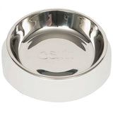 Cat It Plato Acero Inoxidable Con Borde Bajo Color Blanco