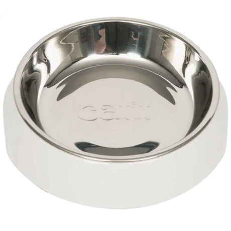 Accesorios para Gatos Cat It Plato Acero Inoxidable Con Borde Bajo Color Blanco