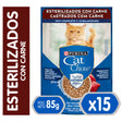  Purina Cat Chow Hydro Castrados Carne 85Gr Pack 15 Unidades