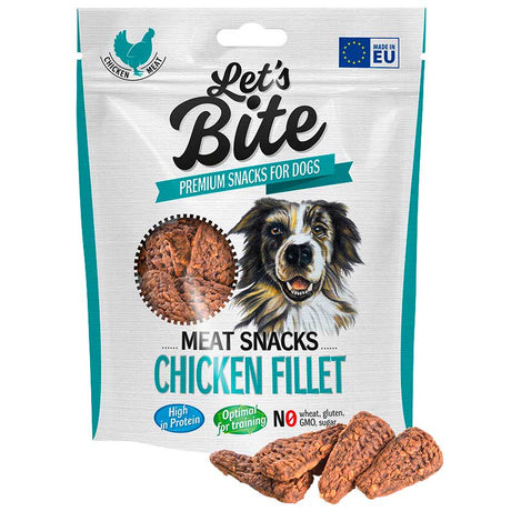 Alimento para Perros Let S Bite Meat Snacks Chicken Fillets 300Gr