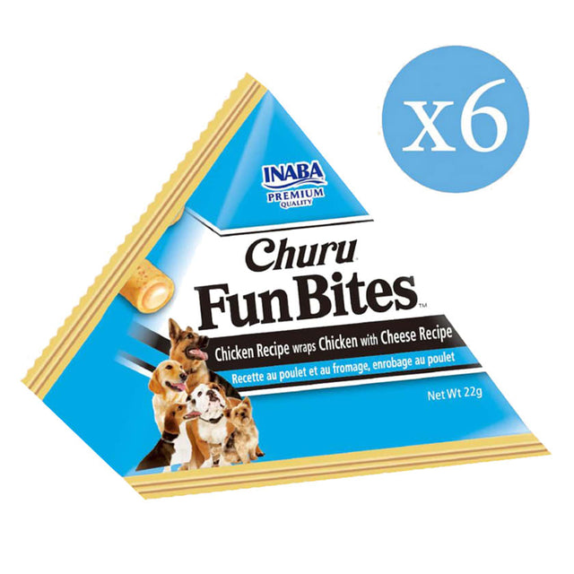  Churu Fun Bites Perro Sabor Pollo Y Queso 132Gr