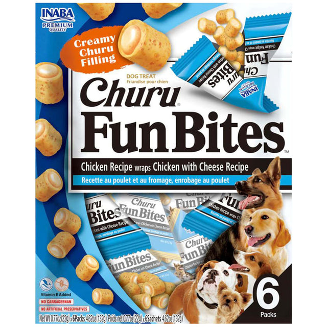  Churu Fun Bites Perro Sabor Pollo Y Queso 132Gr