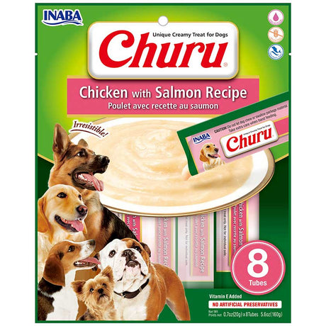 Alimento para Perros Churu Para Perros Sobre 8 Tubitos Sabor Pollo Con Salmon