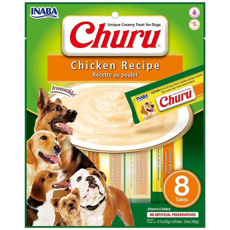 Alimento para Perros Churu Para Perros Sobre 8 Tubitos Sabor Pollo