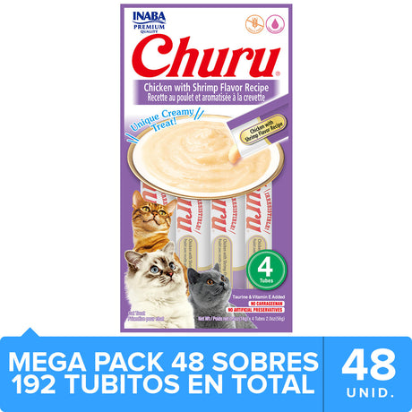 Ciao Churu Cat Mega Pack Caja 48Un Pollo Camaron Usa 608
