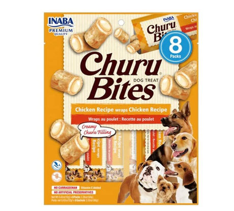 Snack Ciao Churu Dog Bites Pack 8 Unidades Wraps De Pollo