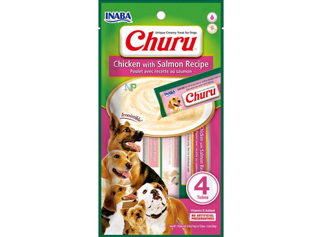Churus para Perros Inaba Ciao Churu Dog Pollo Con Salmon 56Gr