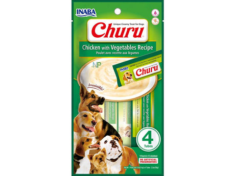 Inaba Ciao Churu Dog Pollo Con Vegetales 56Gr