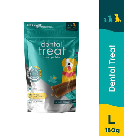 Snack Circular Pet Para Perro Dental Treat Proteina Insectos