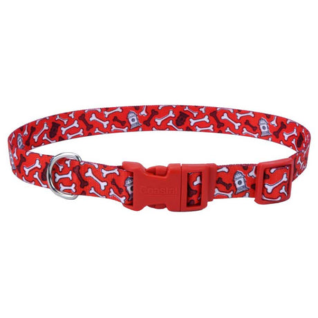 Mundo para Perros Coastal Style Red Bones Collar Para Perros Talla L
