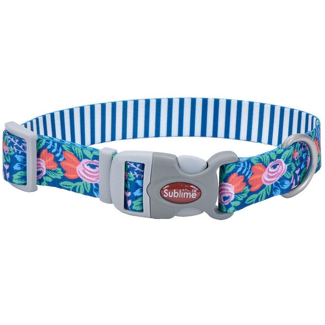  Coastal Sublime Collar Flower Teal Xs