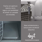 Dogit Transportador Voyageur Medium Color Azul Con Gris