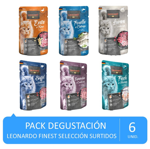  Pack Degustación LEONARDO Finest Selection – 6 Sabores Premium (6 Sobres)