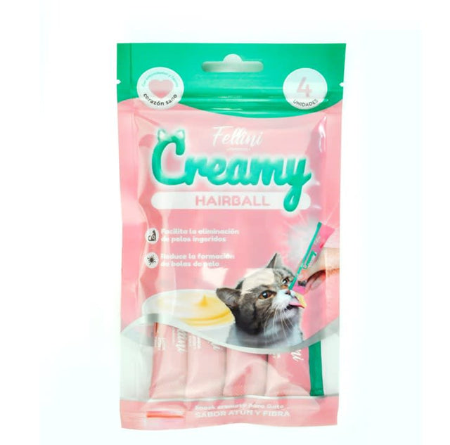 Snack Gato Fellini Creamy Atun Y Fibra 60 Gr