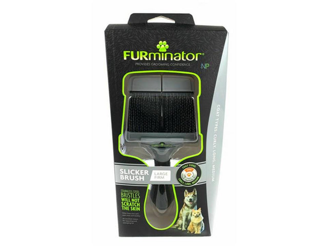 Furminator Large Firm Grooming Slicker Dog Cat