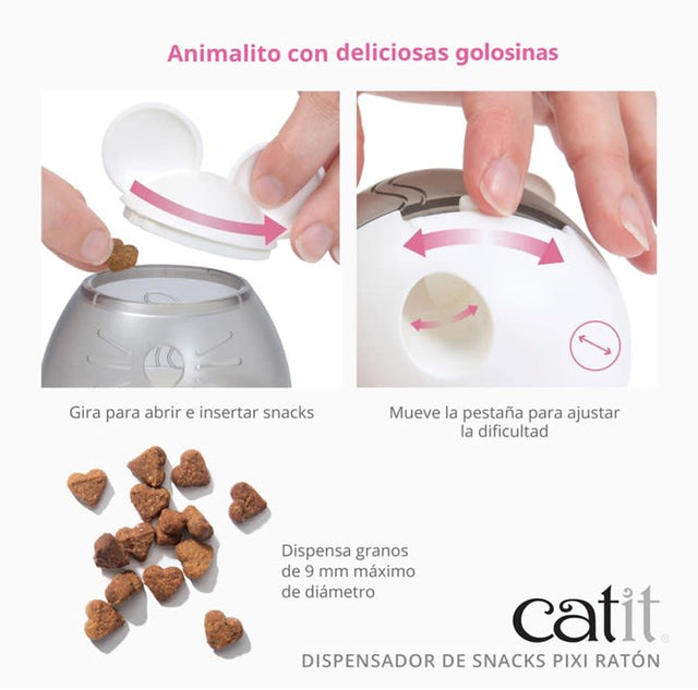 Dispensador De Snack Para Gatos Catit Pixi Raton