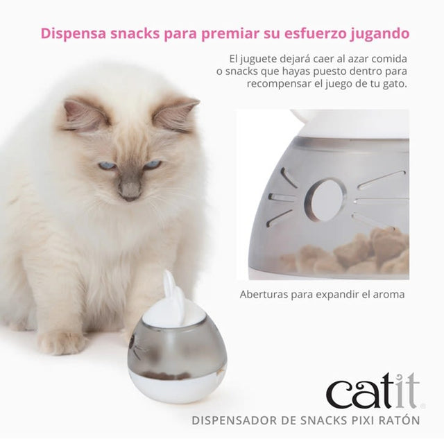 Dispensador De Snack Para Gatos Catit Pixi Raton