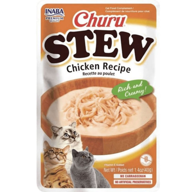 Inaba Churu Cat Stew Chicken 40Gr Pack 6 Unidades
