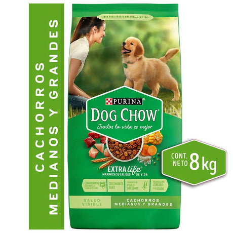 Dog Chow Perros Cachorros Medianos Y Grandes 8Kg