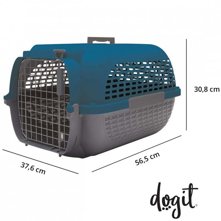 Dogit Transportador Voyageur Medium Color Azul Con Gris