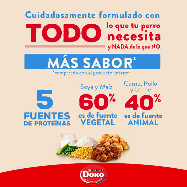  Doko Cachorro Con Carne Pollo Cereales Vegetales Y Leche 18Kg