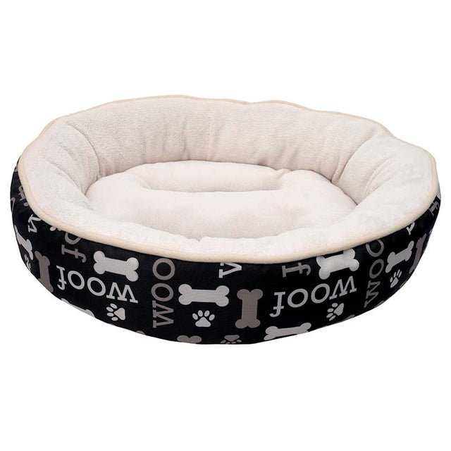  Dreamwell Cama Redonda Woof Negra