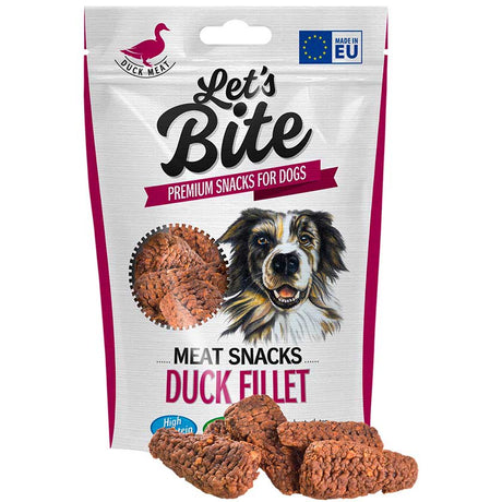Alimento para Perros Lets Bite Meat Snacks Duck Fillets 80 Gr