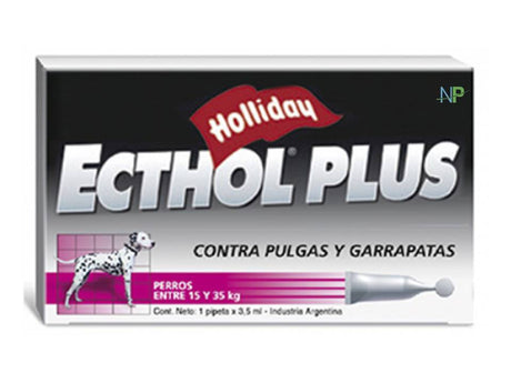Holliday Ecthol Hasta 15 A 35Kg Antiparasitario Externo