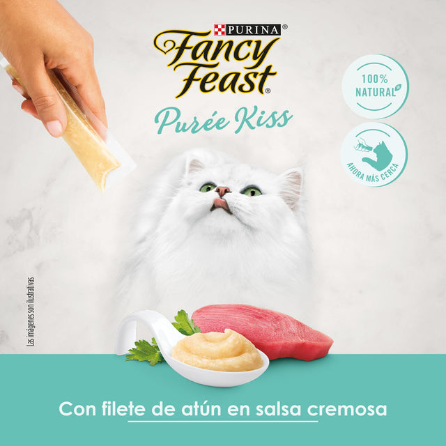 Fancy Feast Kiss Pure Con Filete De Atun En Salsa Cremosa 40Gr